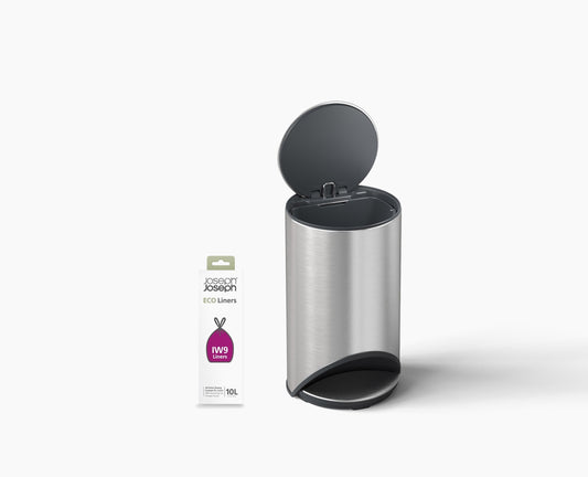 [hidden] Arc™ 10L Easy-push Stainless-steel Pedal Bin Starter Set