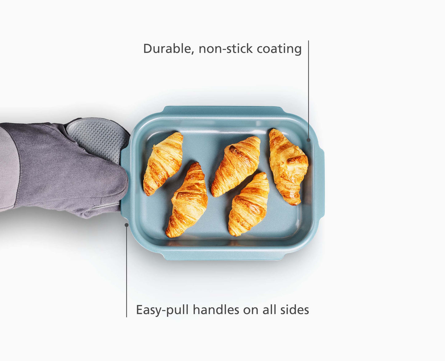 [half-width] Nest™ Bake Non-Stick Small Blue Baking Tray - 45067 - Image 4