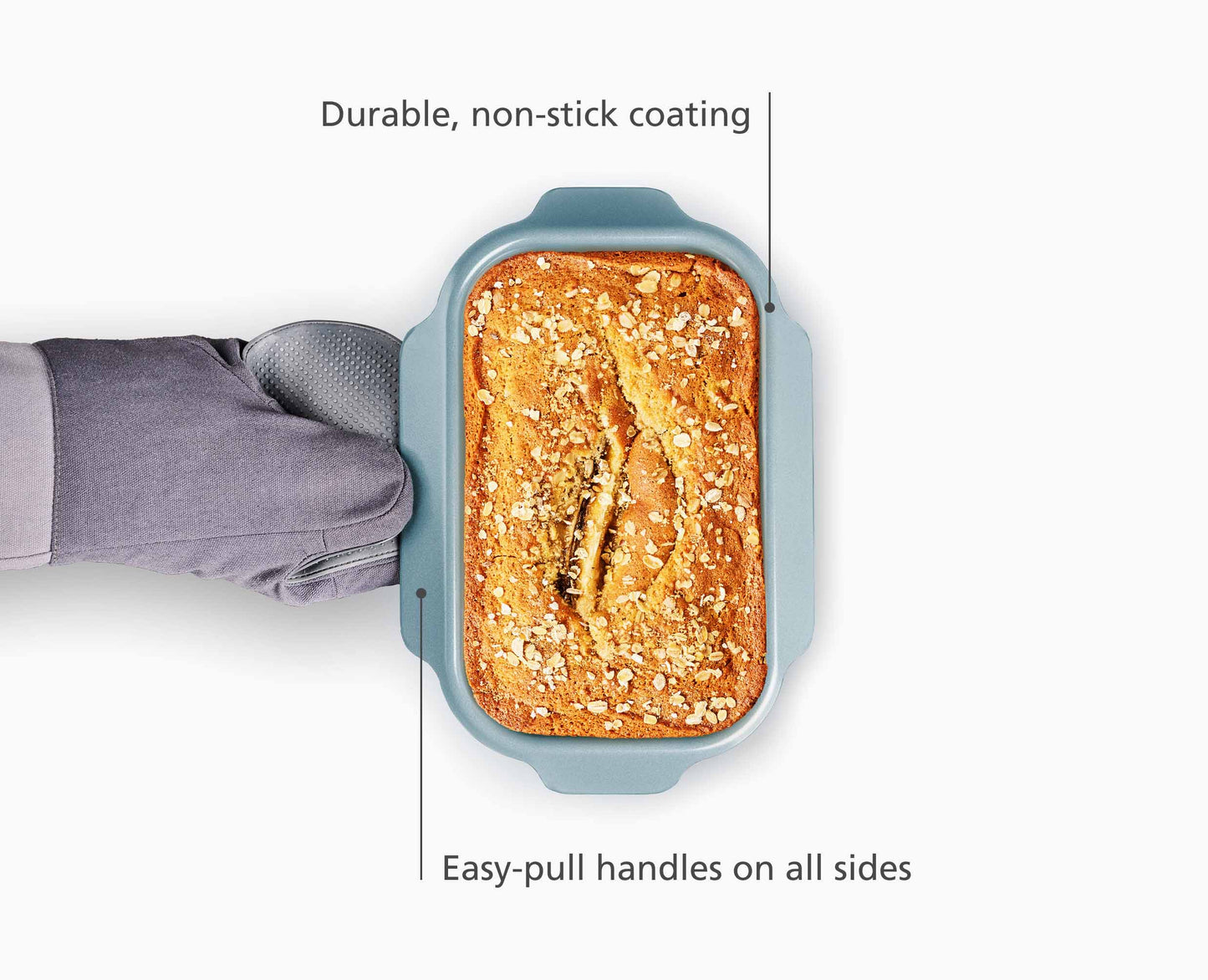 [half-width] Nest™ Bake Non-Stick Blue 2lb Loaf Tin - 45071 - Image 4