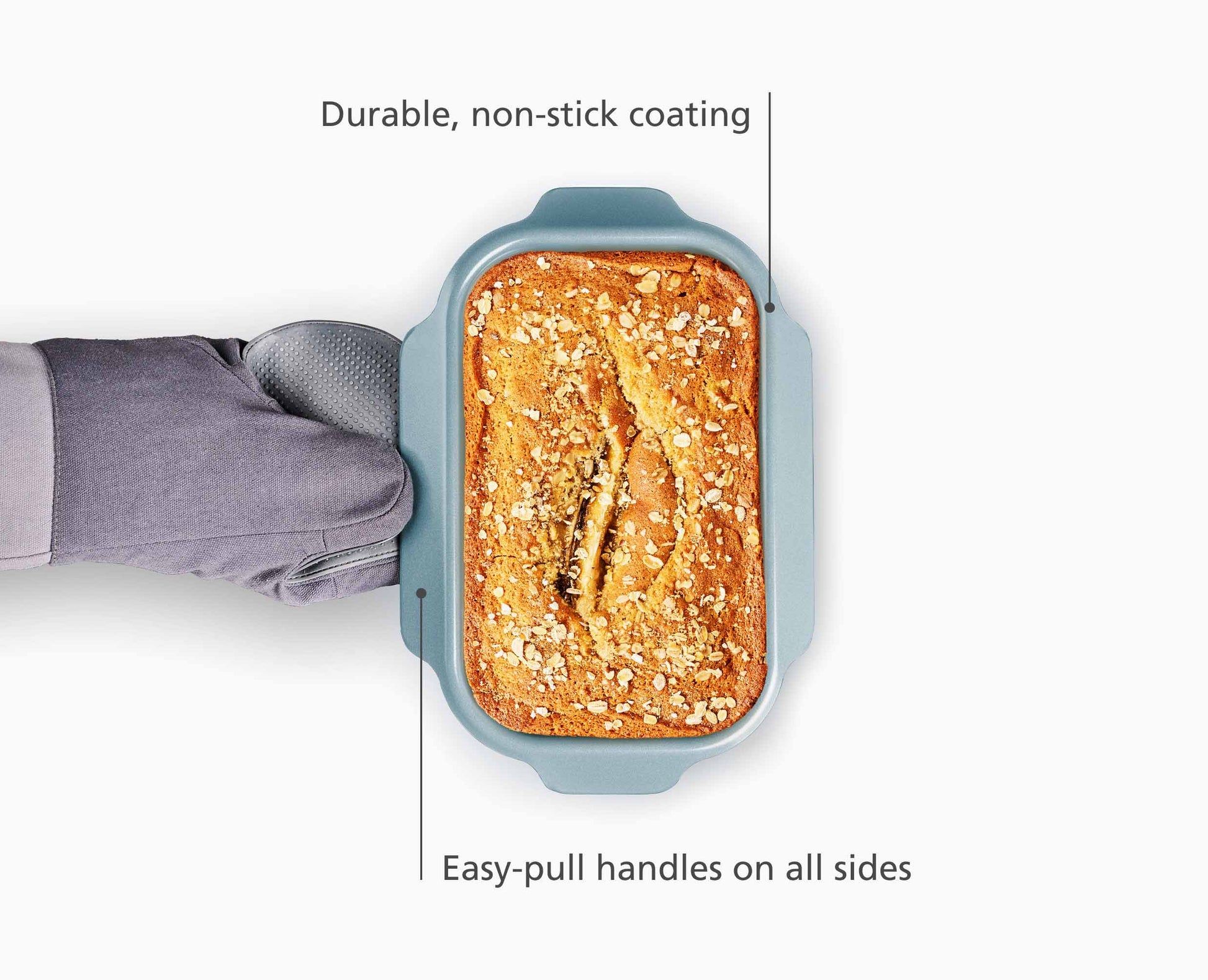 [half-width] Nest™ Bake Non-Stick Blue 2lb Loaf Tin - 45071 - Image 4