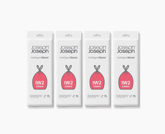 [hidden] IW2 4L White Food Waste Caddy Liners - 4 pack - Image 1