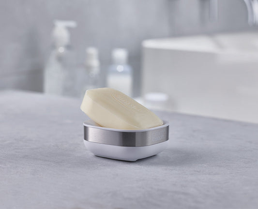 [hidden] [lifestyle] Slim™ Steel Compact Soap Dish - 70533 - Image 2