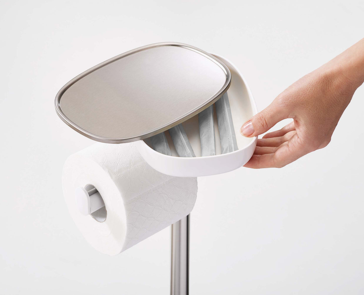 [half-width] EasyStore™ Plus Toilet Paper Holder with Flex™ Steel Toilet Brush - 70519 - Image 4