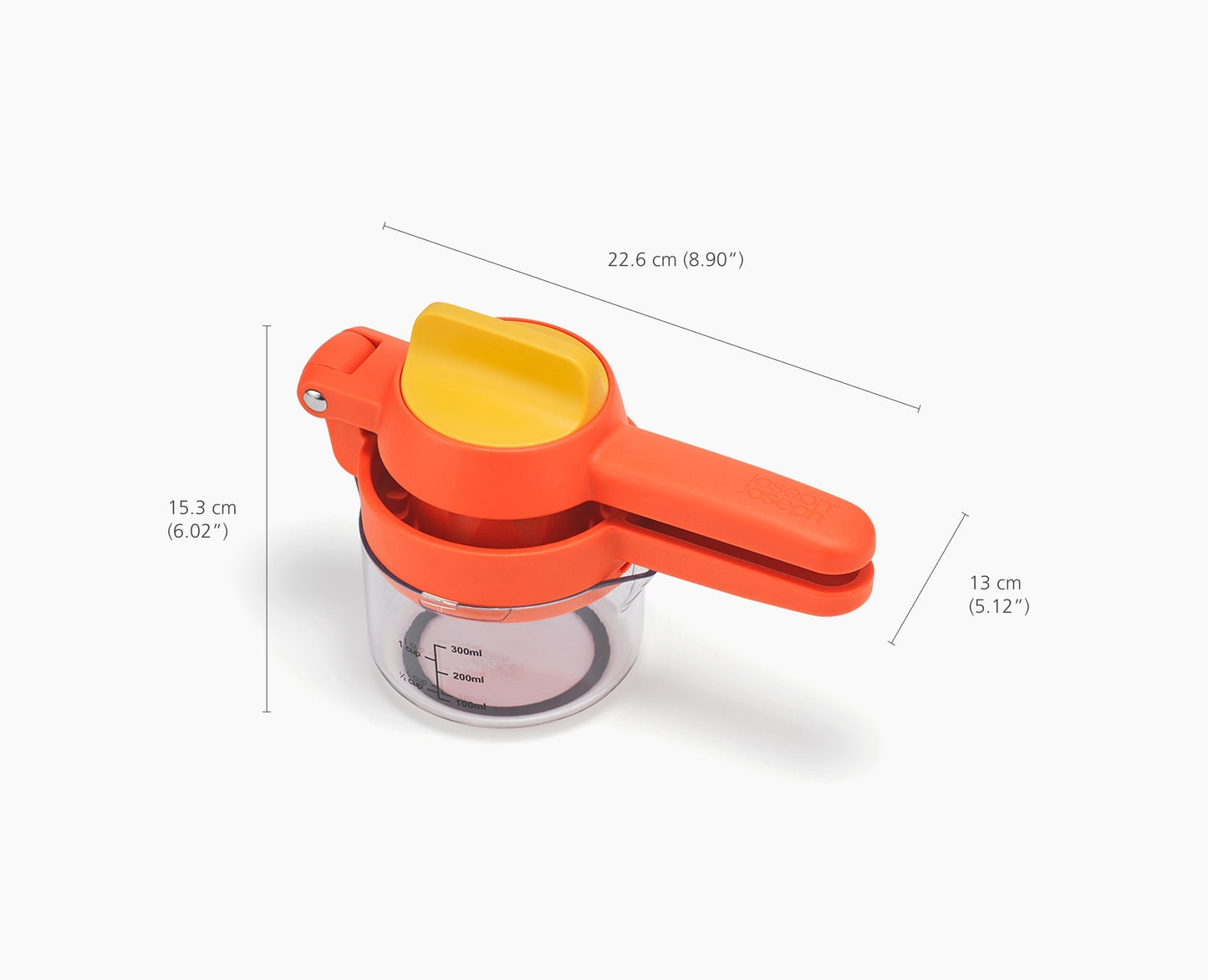 [half-width] JuiceMax™ Plus Dual-Action Orange Citrus Press with Measuring Cup
