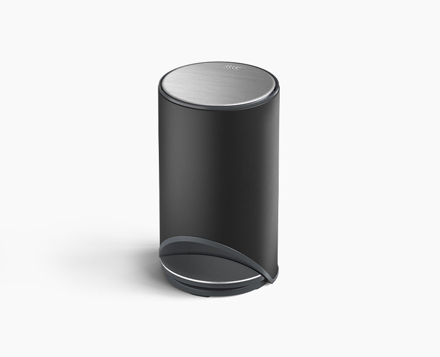 [hidden] Arc™ 10L Easy-push Matt Black Pedal Bin - 30151 - Image 1
