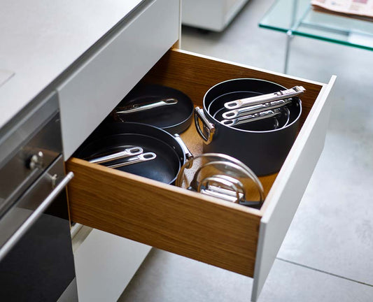 [hidden] [lifestyle] Space™ 15cm Non-stick Blue Saucepan & Lid - 45037 - Image 2