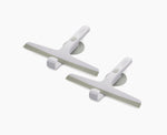 [hidden] EasyStore™ Light Grey Shower Squeegee with Storage Hook - 2 pack