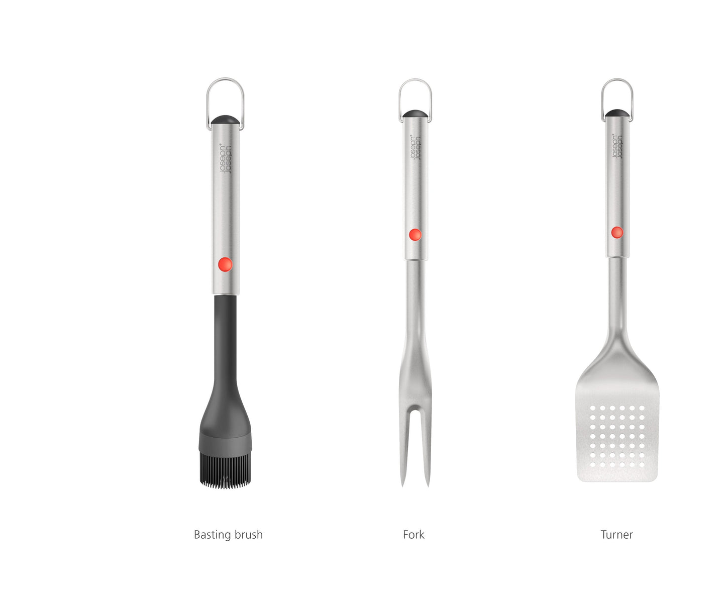 [half-width] 6-piece GrillOut™ BBQ Utensil Set with Extending Handles