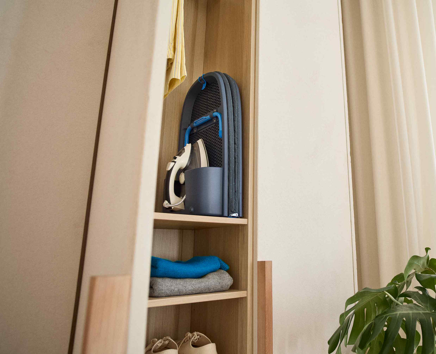 [half-width] Pocket Max Plus 110cm Folding Blue Ironing Board with Advanced Cover