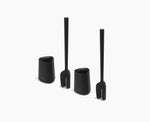 [hidden] Flex™ 360 Lite Pack of 2 Matt Black Toilet Brushes