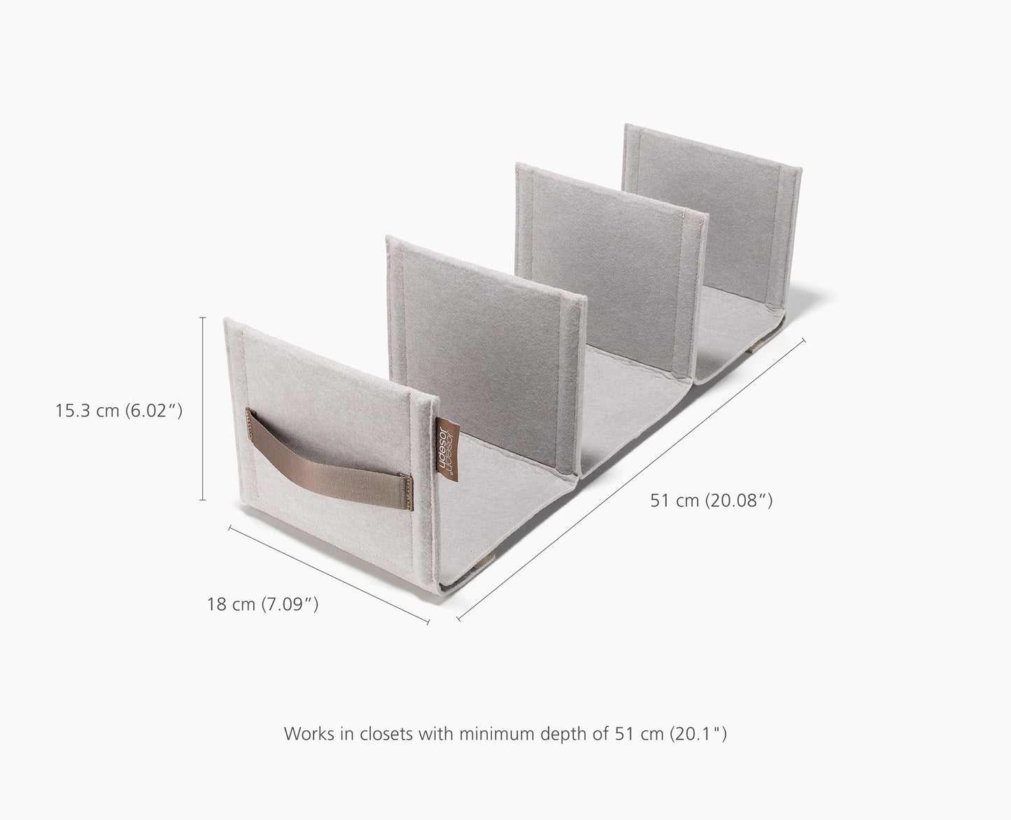 [half-width] Orderly™ Ecru Wardrobe Handbag Storage Organiser