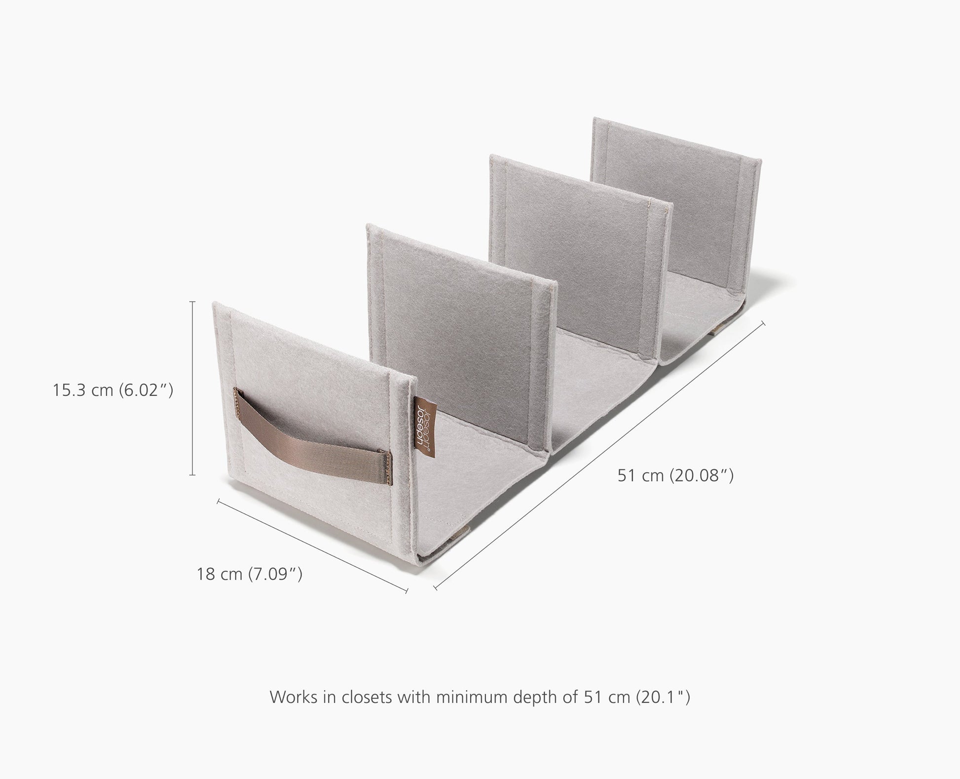 [half-width] Orderly™ Ecru Wardrobe Handbag Storage Organiser