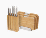 [hidden] 2-piece Bamboo Cutting Board & Knives Set